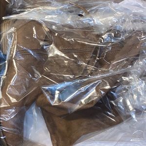 Arizona tall brown knee-high tie boots